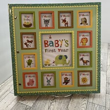New Seasons Baby First Year Animals Memory Keeper Unisex 12 Month Photo Album