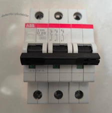 1PCS NEW FOR ABB miniature circuit breaker S203-D20 3P D20A Fast delivery/Yi