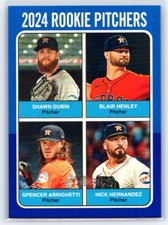 2024 Topps Heritage High Number Rookie PItchers Dark Blue Border SP #619