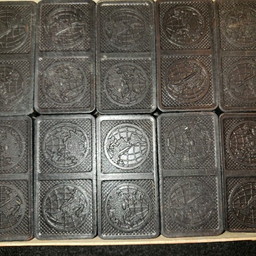 Vintage Dominos Hardwood Double Nine 56 Piece Set by Plymouth #DR-16 Japan - Picture 3 of 9
