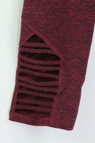 C9 Champion Leggings Cropped Capri Purple Cut-Out Girls Small - Picture 2 of 8