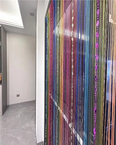 100cmX200cm Decorative Door String Curtain Beads Wall Panel Colorfull 25 - Bild 3 von 6