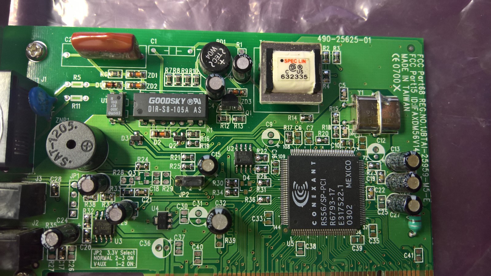 ACEEX 56K DataFaxSpeakerphone ISA PnP Modem 4902562501 Rockwell