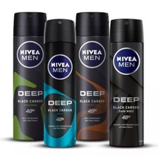 NIVEA MEN SPRAY DEODORANT/4PACK/48H/DARK WOOD/AMAZONIA/ESPRESSO/BEAT/DESODORANTE