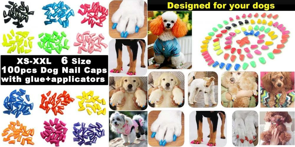 Dog claw covers top