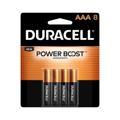 Duracell MN2400 Alkaline Coppertop AAA Batteries 8-Pack MN2400 Replacement