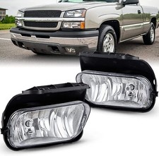 Fog Lights For 2003-2007 Chevy Silverado 1500 2500 Avalanche Front Bumper Lamps