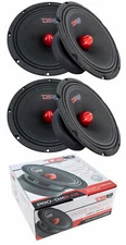4 DS18 PRO-GM8.4B 8 Mid Range Bass Red Bullet Loud Speakers 2320W 4-Ohm Midrange