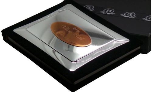 Custom ADDRESS Book GUEST VISITOR Silver Plated Personalised Luxury FREE - Picture 3 of 8
