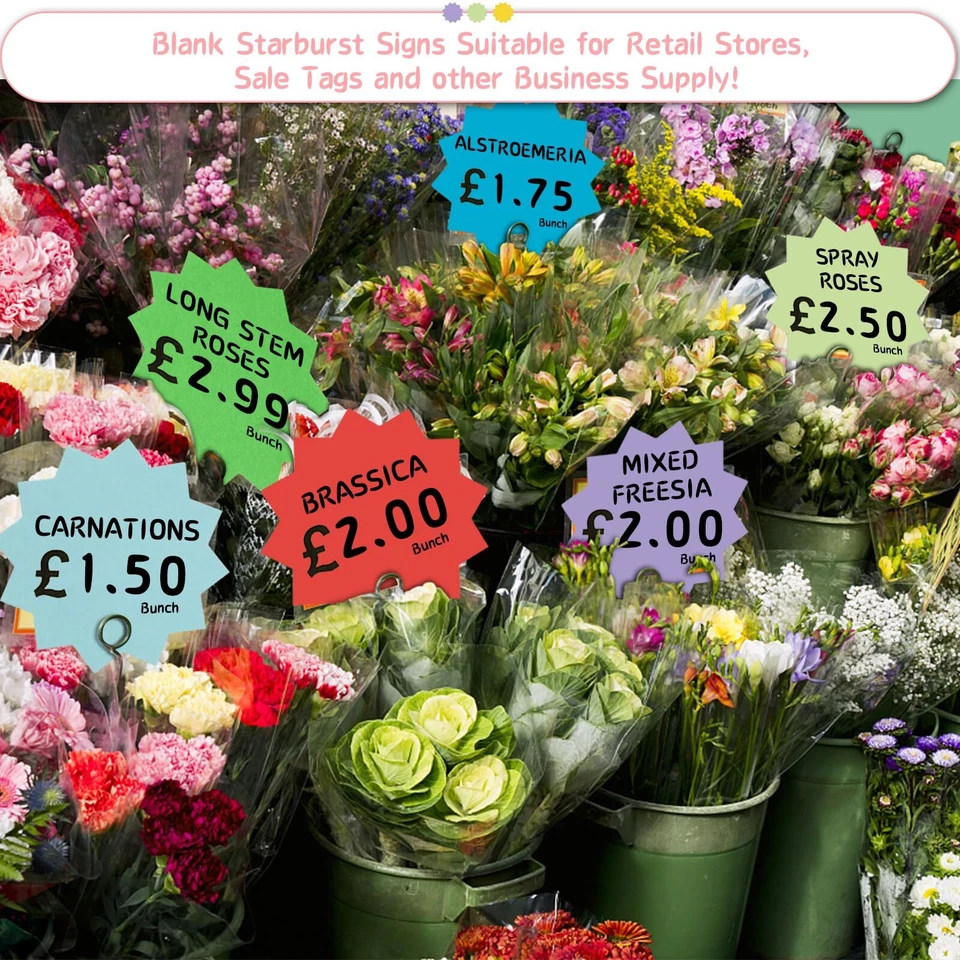 360 Pcs Starburst Cutouts Paper 3.9 Inch Starburst Die Cuts Bulletin Board De... - Image 4 of 4