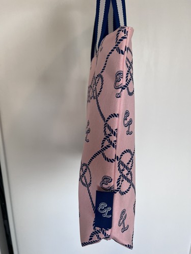 Estee Lauder pink blue tote Bag Hand Shoulder Weekender shopper Large cotton new - Picture 5 of 11