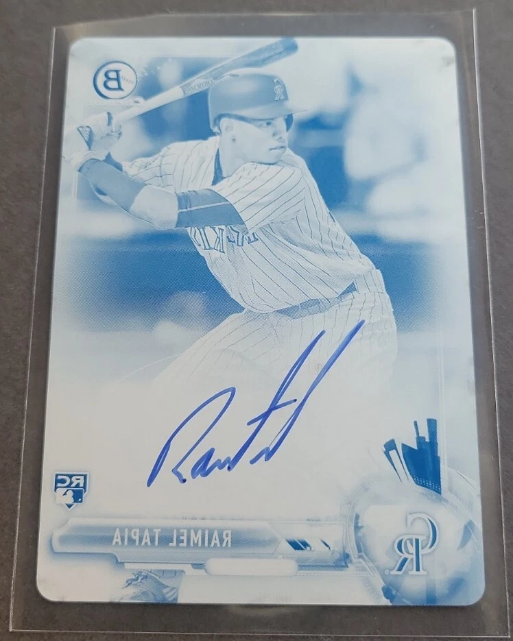 Placa de impresión cian Bowman Raimel Tapia 2017 #1/1 radiocontrol automática *VER DESCRIPCIÓN* Foto 2 de 4