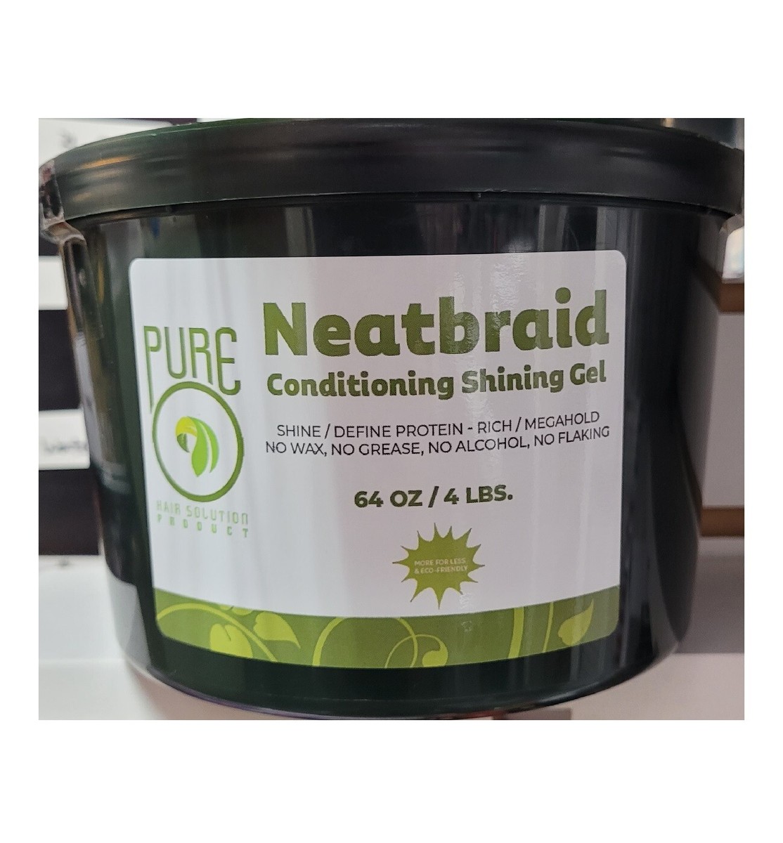 Pure O Natural Neatbraid Conditioning Shining Gel / Braiding , Loc