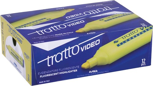 TRATTO VIDEO 830201 - EVIDENZIATORE VIDEO, COLORE: GIALLO, CONFEZIONE DA 12 PEZZ - Foto 3 di 4