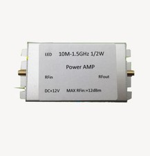 new 10M - 1.5GHz RF broadband power amplifier 32dB gain 27dBm shield output