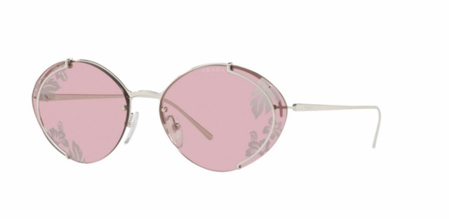 prada hibiscus 63mm oval sunglasses