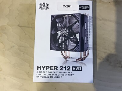 2 Cooler Master Hyper 212 EVO CPU Cooler With Fan New open box. (RR212E20PKR2)
