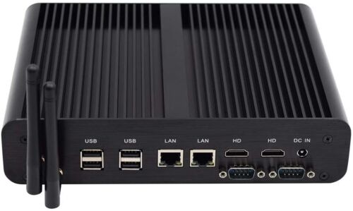 Fanless Mini Desktop PC Windows 10 PRO i7-4500U 16GB RAM 512GB SSD 2*LAN 2*HDMI - Picture 4 of 5