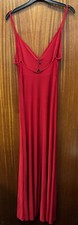 Tagged Nasty Gal Red Maxi Dress Size 8 2 Slits To Show Legs