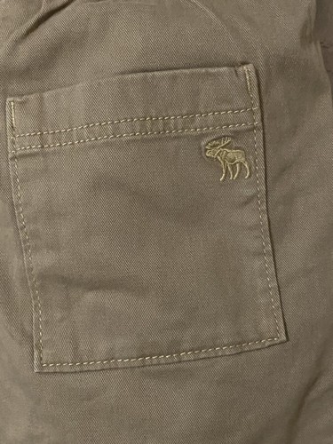 Abercrombie Kids Jogger Cargo Pants Boys 11/12 Brown Stretch Lightweight NWT - Picture 10 of 13