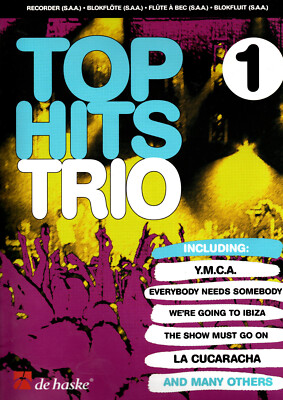 Top Hits Trio Bd. 1 Noten für Blockflötentrio S/A/A De Haske Verlag