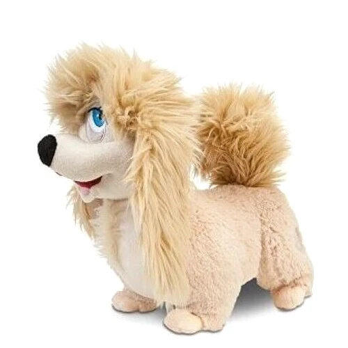 NEW Disney Store Lady And The Tramp Peg Pekingese Plush Dog 12