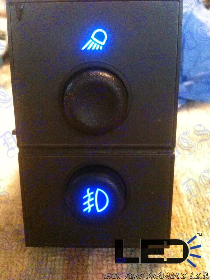 Kit de actualización LED azul DiY para interruptores de tablero izquierdo en camiones GM SUV 03-06 Foto 4 de 4