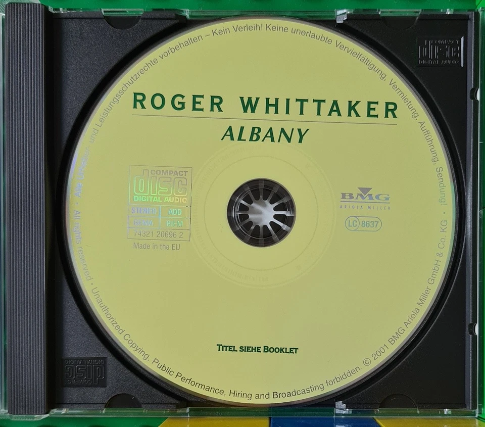 Roger Whittaker - Albany - Schlager CD - BMG Ariola - Bild 3 von 3