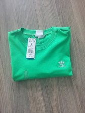 adidas Men's Trefoil Essentials Tee Energy Green. Size Large