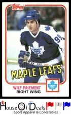 1981-82 Topps #25 Wilf Paiement Toronto Maple Leafs NHL Hockey Card