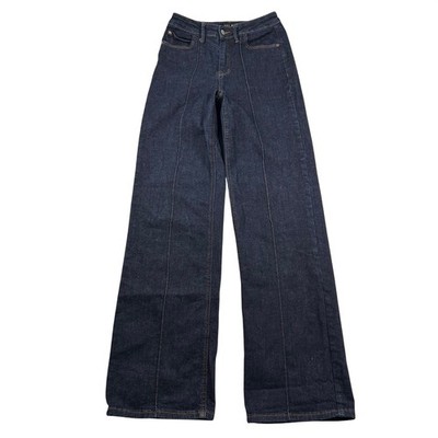 Judy Blue Wide Leg Jeans Womens 3/26 Dark Wash High Rise JB88664 DK Denim