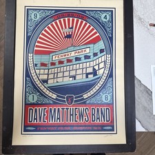 Dave Matthew’s Band Poster Fenway Park Boston 5-29-2009 Methane Signed 629/1800