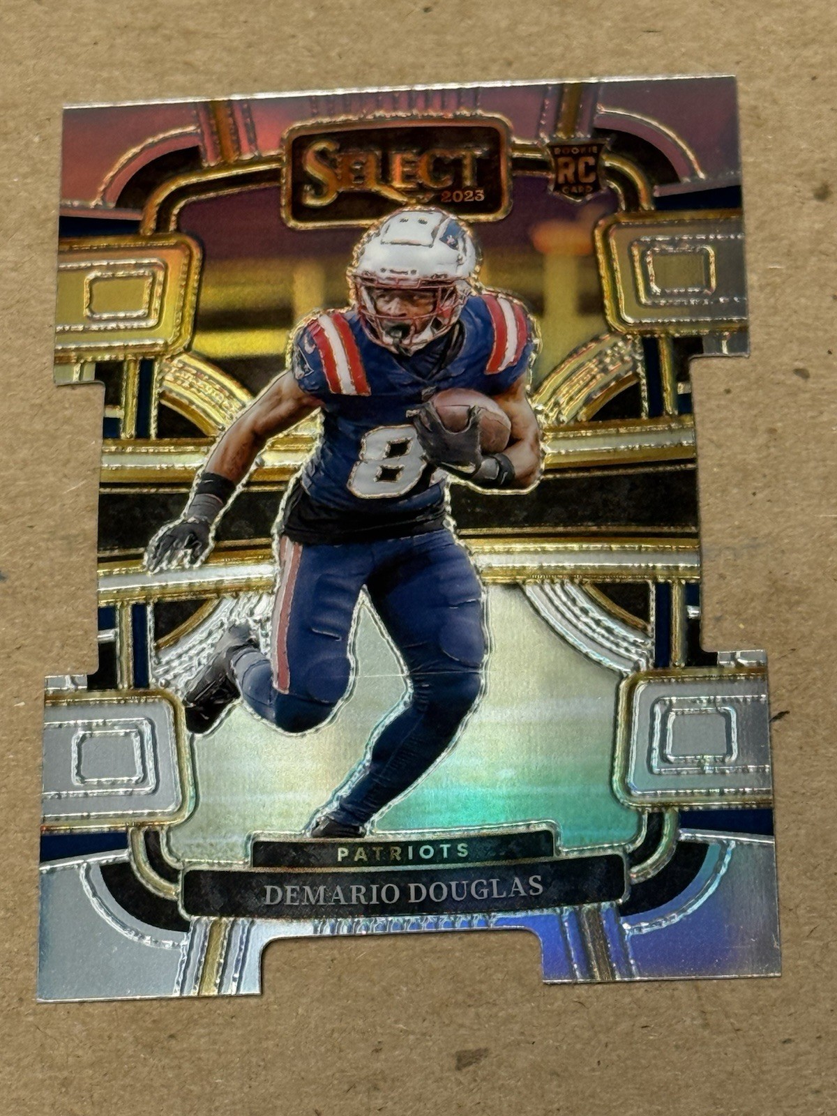 Demario Douglas Panini Select #68 Die-Cut Silver