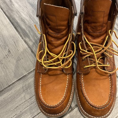 Red Wing Heritage  men's Classic 6 inch Moc Toe Work Boot 875 Oro Legacy USA 8 D