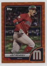 2023 World Baseball Classic Orange Cracked Ice Foil 19/25 Joey Meneses #75 0l3a