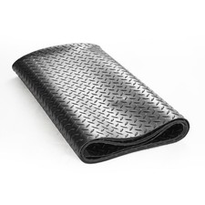 Diamond-Plate Rubber Flooring Roll 3mm x 4ft x 10ft Garage Floor Mat SBR