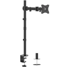 Single Monitor Desk Mount Extra Tall Fully Adjustable Stand for up to 32" Screen