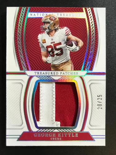 2022 Panini National Treasures Treasured Patches George Kittle 20/25 -GL12