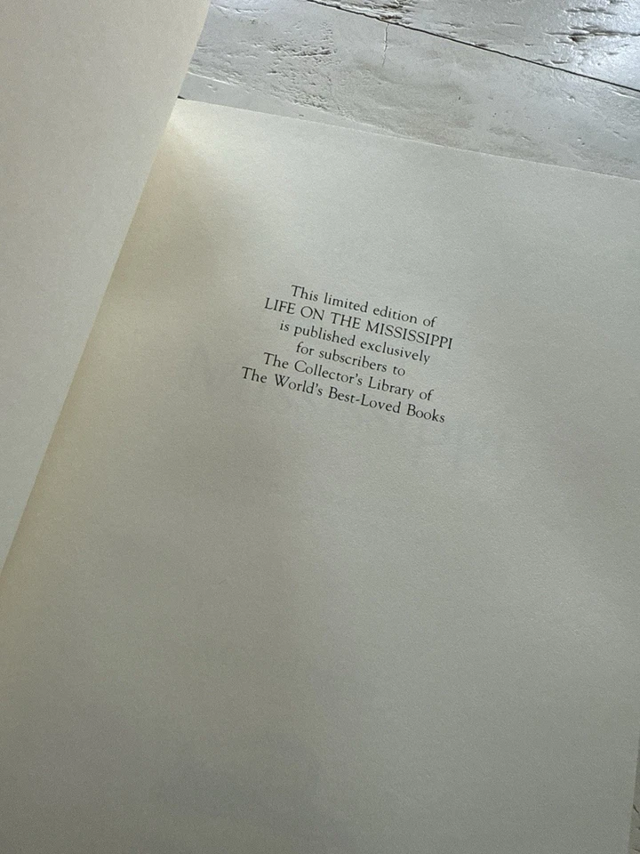 Mark Twain Life on the Mississippi Franklin Library 1982 Leather Limited Edition - Image 2 of 4