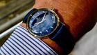 MEN'S OMEGA SEAMASTER AUTO 550 STUNNING BLUE DIAL 14K GOLD FILLED 1961 VINTAGE