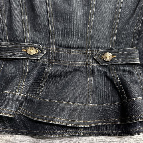 Burberry Brit Dymchurch Dark indigo Selvedge Denim Trucker Jacket Size Small - Picture 4 of 13