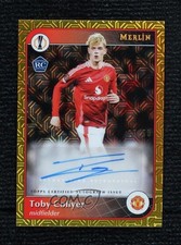 2024-25 Topps Merlin UCC Gold Mojo Refractor 27/50 Toby Collyer Rookie Auto RC