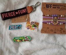 Little Brownie Bakers Bff Bracelets Hair Ties Wristlet 3 Patches Lot