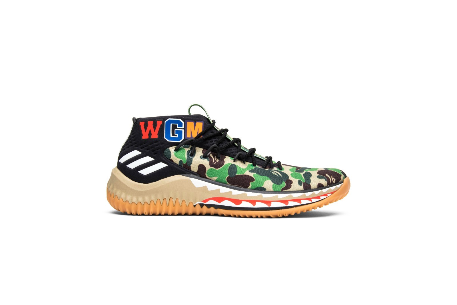 A Bathing Ape × adidas Dame 4 Pack Green AP9974 Men's Size image 4