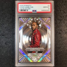 2025 Topps Dynasty Formula 1 LEWIS HAMILTON Liquid Silver #2 PSA 10 (955)