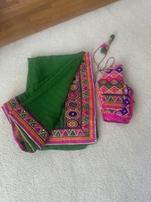 Saree With Stitched Blouse For Garba Navratri Event