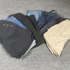Mixed Brands Denim Jeans Shorts Pants Lot of 7 Womens 16 Wholesale Resale Resell