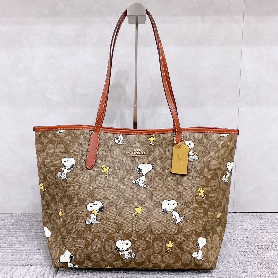 COACH スヌーピー柄 バッグ Coach x Peanuts City Signature Tote Bag CF-166 | eBay