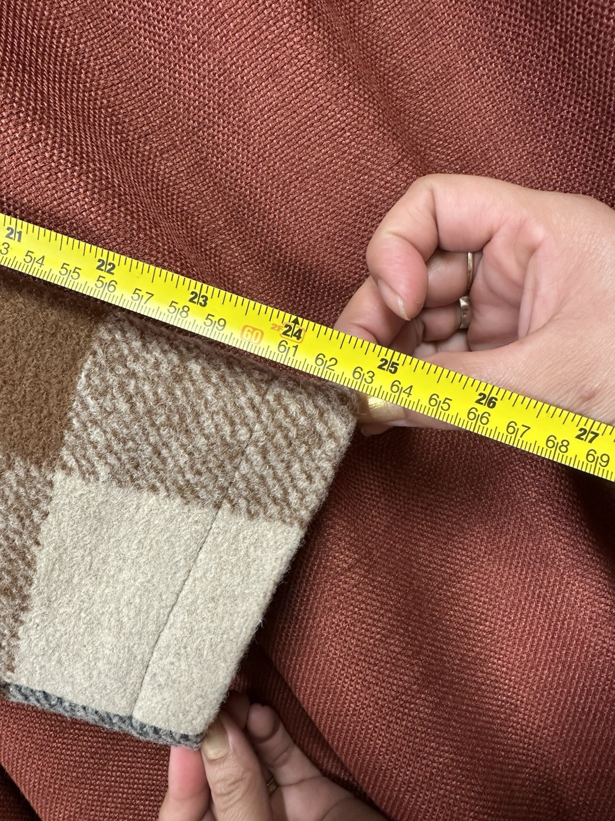 Pendleton Wool Blend Walker Coat Jacket Cream Bro… - image 7