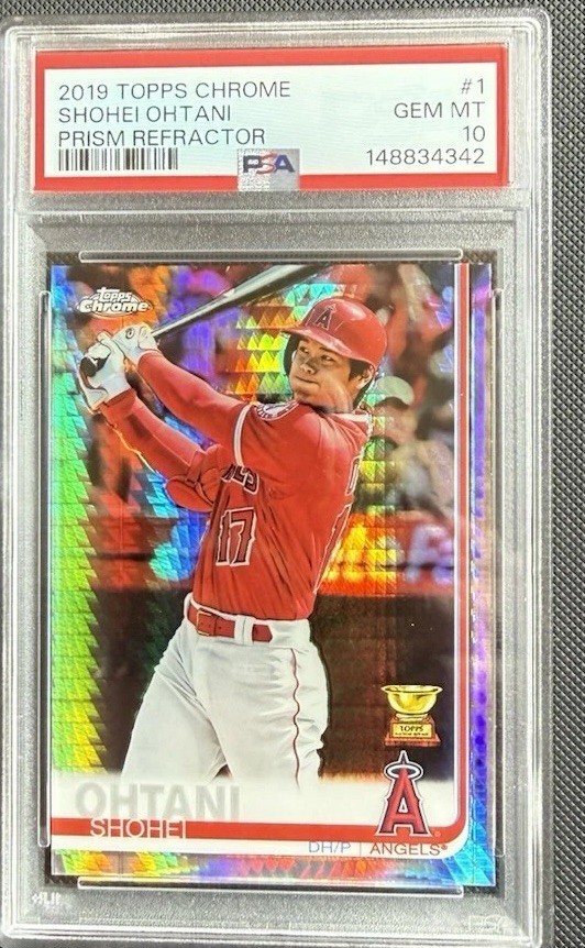 2019 Topps Chrome - Shohei Ohtani #1 Prism Refractor PSA 10